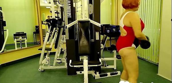  Mature at the gym fucks the instructor